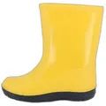 Beck Regenstiefel Basic Gummistiefel (für Mädchen und Jungen, in vielen Farben und Größen verfügbar) schmaler Schlupf-Stiefel, herausnehmbare Innensohle gelb 34 EU