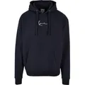 Sweatshirt KARL KANI "Karl Kani Herren Small Signature Hoodie navy", Herren, Gr. S, blau (navy), 80% Baumwolle, 20% Polyester, unifarben, Langarm, Sweatshirts