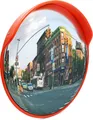 Wiltec Verkehrsspiegel 45 cm konvex mit Schutzhaube, runder Sicherheitsspiegel mit 160-160° Sichtfeld, Konvexspiegel aus Polycarbonat, Überwachungsspiegel für Ausfahrten inkl. Montagematerial