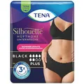 TENA Inkontinenz-Pants Silhouette Plus, Frauen, Größe L (95-125cm), schwarz, 6 Tropfen, 10 Stück