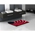 Colani Badematte Colani 2, Höhe 24 mm, rutschhemmend beschichtet, fußbodenheizungsgeeignet, Kunstfaser, rechteckig rot rechteckig | 80 cm x 150 cm x 24 mm