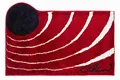 Grund COLANI Exklusiver Designer Badteppich 100% Polyacryl, ultra soft, rutschfest, ÖKO-TEX-zertifiziert, 5 Jahre Garantie, Colani 2, Badematte 80x150 cm, rot