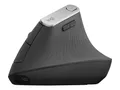 Logitech Maus MX Vertical Wireless Mouse, 6 Tasten, 4000 dpi, kabellos, anthrazit