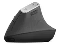 Logitech MX Vertical - Vertikale Maus - ergonomisch - optisch - 6 Tasten - kabellos, kabelgebunden - Bluetooth, 2.4 GHz