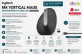 Logitech MX Vertical Kabellose Ergonomisch Maus - Schwarz (910-005448)