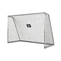 EXIT Scala Aluminium-Fußballtor - Leichtgewicht - Sehr Stabil - Hochwertiges Rostfreies Aluminium - Fußballtore im Garten - Trainiere Deine Fußballfertigkeiten - 300x200cm - Mattsilber