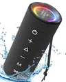 Tronsmart Mirtune C2 Bluetooth Lautsprecher mit Dual Treiber Starkem Bass 360°, IPX7 Wasserdicht, Stereo-Sound, 24h Spielzeit Musikbox für Partys, im Freien (Schwarz)