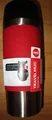 Emsa Travel Mug 0,36 Liter Manschette rot Wellendesign  Schraubverschluss