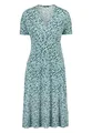 zero Damen Jerseykleid mit Print. 36, Dark Green/Blue