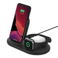 Belkin 3-in-1 Wireless Ladestation Schwarz – Für iPhone, Apple Watch & AirPods