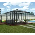 Palram - Canopia Aluminium Kaltwintergarten Ledro 3600 | Anthrazit | 360x360x295 cm