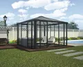 Pavillon Palram – Canopia Ledro 3600 geschlossen 360 x 360 cm grau