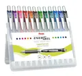 Pentel EnerGel XM BL77 Gelschreiber mit Druckmechanik, (12 Stück - farblich sortiert)