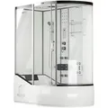 Home Deluxe Duschkabine, Weiß, Glas, 90 cm, Badezimmer, Baden & Duschen, Duschkabinen