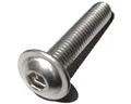50 Stück Linsenkopf Schrauben mit Flansch M6x10 mm - ISO 7380/2 - A2 Edelstahl - Innensechskant - V2A – Linsenflanschkopfschrauben (50, M6x10 mm)