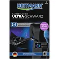 Heitmann Textilfarbe 2in1 Färbetücher, Ultra-Schwarz, für Waschmaschine, 6 Tücher