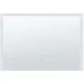Beliani - Badspiegel Silber / Transparent 80 X 60 Cm Mit Led Beleuchtung Rechteckig Elegant Modern