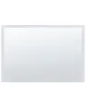 Edler LED-Spiegel mit warmem Lichtton 80 x 60 cm silber / transparent Adour