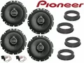 Pioneer passend für Skoda Roomster 06 - 15 Lautsprecher Set Tür Vorn Hinten 500 Watt