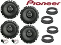 Pioneer passend für Skoda Roomster 06 -15 Lautsprecher Set Tür Vorn Hinten 500 W
