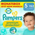 Pampers Baby Windeln Größe 5 (11-16kg) Premium Protection, Junior, MONATSBOX