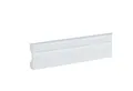 PROVISTON Sockelleiste 18 x 60 x 2000 mm Fußleiste Eckiges Profil Sockelleiste Kunststoff, L: 200 cm, 1-St.