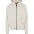 Sweatjacke KARL KANI "Karl Kani Herren", Herren, Gr. XL, weiß (sanftes weiß), 80% Baumwolle, 20% Polyester, unifarben, Langarm, Sweatjacken