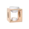 Primavera Aroma Duftlampe Balance - Aromadiffuser, Duftkerze, Raumduft - Handgemacht, Keramik, Buchenholz - für ätherische Öle und Duftmischungen - Aromatherapie