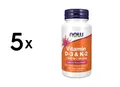 5 x Now Foods Vitamin D3 and K2 - 1000IU/45mcg (120) (162,38 EUR/kg)