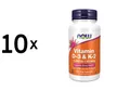 10 x Now Foods Vitamin D3 and K2 - 1000IU/45mcg (120) (162,49 EUR/kg)