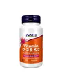 NOW Foods Vitamin D3 + K2 1.000 IE / 45 mcg 120k IMMUNITÄT STARKE KNOCHEN HAUT