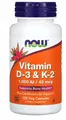 Vitamin D-3 & K-2 / VITAMIN D3 + K2 / 120 Kapseln