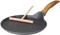 STONELINE Crêpepfanne Back to Nature, Aluminiumguss, Ø 25 cm, mit Teigverteiler, Induktion