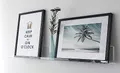 Cuadros Lifestyle Bilderleiste 30 x10 cm | Galerieboard | Galerieschiene | Regalboard | elegant und schlicht | Gewürzregal | Wandregal | Schweberegal | transparent | glasklar