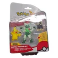 Pokémon PKW4087 - Battle Figure Set - Leufeo, Pikachu, Feliospa, offizielles Fig
