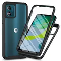 Motorola Moto E13 Hülle 360 Grad Handyhülle mit Integriertem Displayschutz