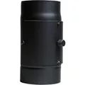 KaminfilterKAT Rauchrohr mit Kaminfilter Kat Schwarz,ackiert Ø 150 mm