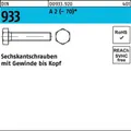 100er PACK(Stk)  000933920000060080 Sechskantschraube DIN 933 VG M 6 x 80 A 2 (-