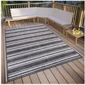 HANSE Home Teppich Temu, rechteckig, Höhe: 6 mm, strapazierfähig, pflegeleicht, robust, In- und Outdoor, wetterfest beige|grau 76 cm x 150 cm x 6 mm
