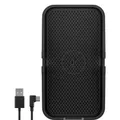 Goobay 60471 Kfz Wireless Charger 15W Qi Ladestation / kabelloses Ladegerät 15W / Induktive Ladestation Auto / Induktionsladegerät mit Handyhalter