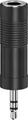 Hama 00205196 Klinke Audio Adapter [1x Klinkenbuchse 6.35mm - 1x Klinkenstecker 3.5 mm] Schwarz
