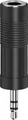 Hama Stereo Audio-Adapter (3,5mm Klinke auf 6,3mm Buchse), Schwarz 00205196