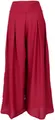 Guru-Shop Relaxhose Boho Hosenrock, weite Sommerhose - dunkelrot Ethno Style, alternative Bekleidung