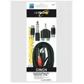 "HEITECH Stereo-Cinch-Anschluss-Set\"Universal\", 5 tlg. Adapter Buchse"