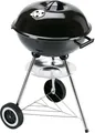 LANDMANN Kleiner Holzkohle Kugelgrill Grillfläche ca. Ø 41 cm ca. 15 cm hoher Garraum Grillhöhe ca. 62 cm Verchromter Grillrost Griffe 3 Stativbeine