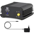 Pronomic PP-10 Phantomspeiseadapter (für 1 Kondensatormikrofon, platzsparend, robust, inkl. Netzteil) schwarz