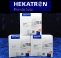 3x HEKATRON GENIUS Plus Rauchwarnmelder NEU OVP m. 10-Jahres Batterie & Klebepad