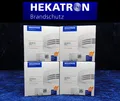 4x HEKATRON GENIUS Plus Edition Rauchmelder NEU m. 10-Jahres Batterie & Klebepad