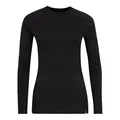 TOM FYFE Premium Merino Activewear Langarm Damen Schwarz/S aus 100% Merinowolle – geruchshemmend, temperaturregulierend – Made in Europe