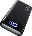 INIU Powerbank 20000 mAh, Schwarz, 2 USB-Anschlüsse, LED-Anzeige